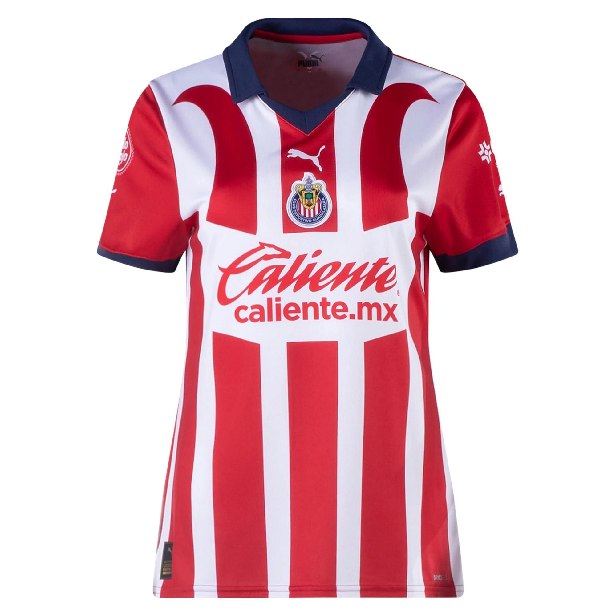 xr:d:DAF_tvSHJuI:16,j:3395011549705686227,t:24033020 23/24 Women's Chivas Home Jersey - Image 1