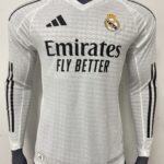 24/25 The Real Madrid Home Jersey (Long Sleeves)