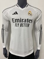 24/25 The Real Madrid Home Jersey (Long Sleeves)