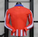 Atletico Madrid 2024/2025 Home Kit Long Sleeve - Image 2