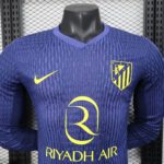 2025/2026 Atletico Madrid Away Kit Long Sleeve - Image 3