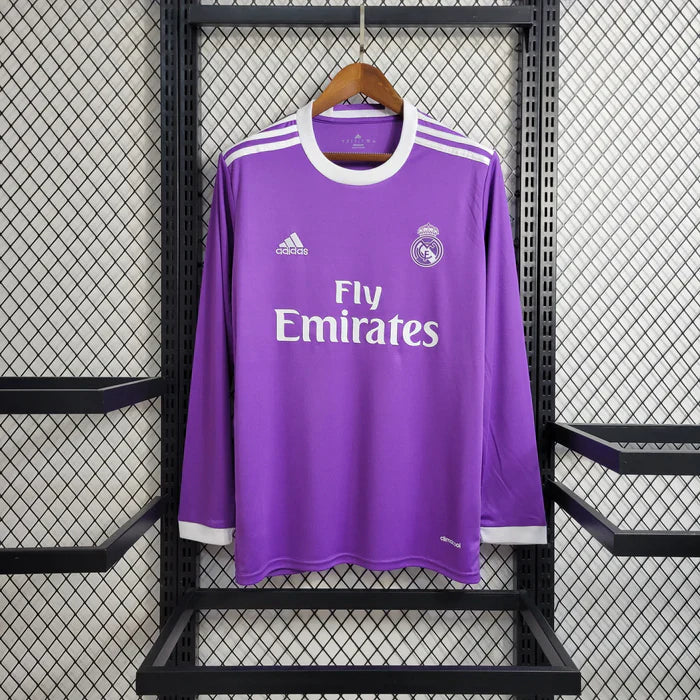 ccdfea82.jpg Real Madrid Retro 2016-2017 Away Kit Long Sleeve - Image 1